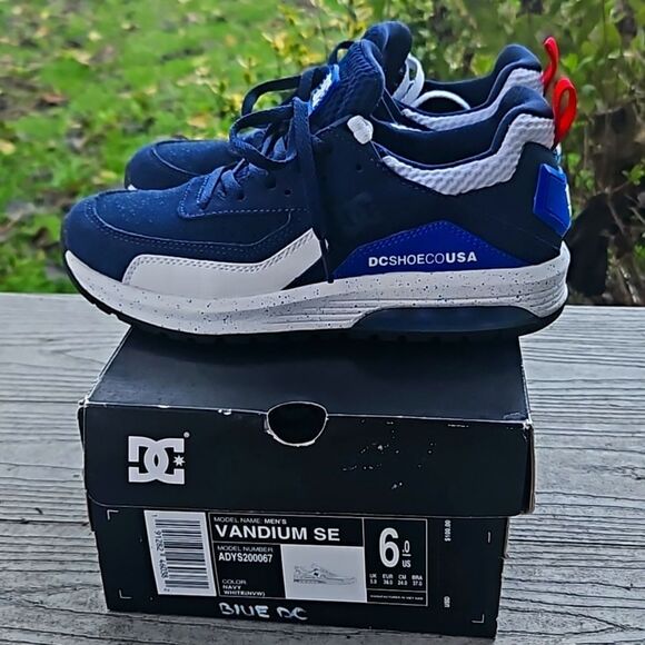 DC SHOE CO. VANDIUM SE MENS NAVY SNEAKER size 6 USA new in box - Picture 12 of 16
